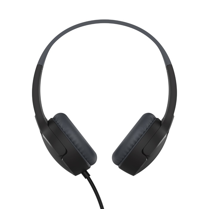 Belkin SoundForm Mini Cuffie On-Ear Cablato per Bambini con Microfono - Nero, Ideali per Chiamate, Musica, Sport e Didattica