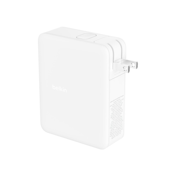 Belkin BoostCharge Pro 140W Caricabatteria da Parete GaN a 4 Porte (3x USB-C, 1x USB-A) con Ricarica Rapida USB-C PD e Adattatore Universale Bianco