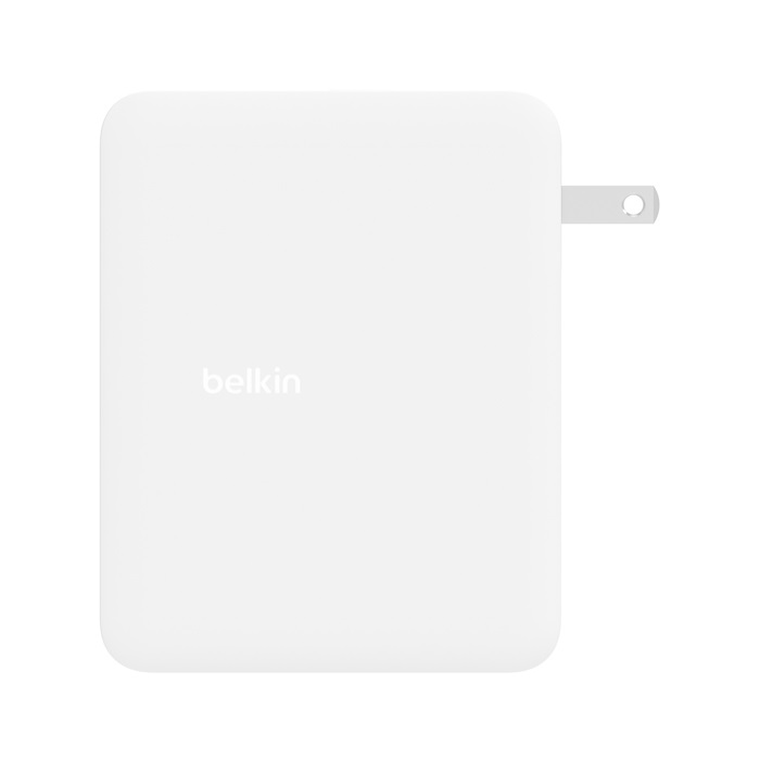 Belkin BoostCharge Pro 140W Caricabatteria da Parete GaN a 4 Porte (3x USB-C, 1x USB-A) con Ricarica Rapida USB-C PD e Adattatore Universale Bianco