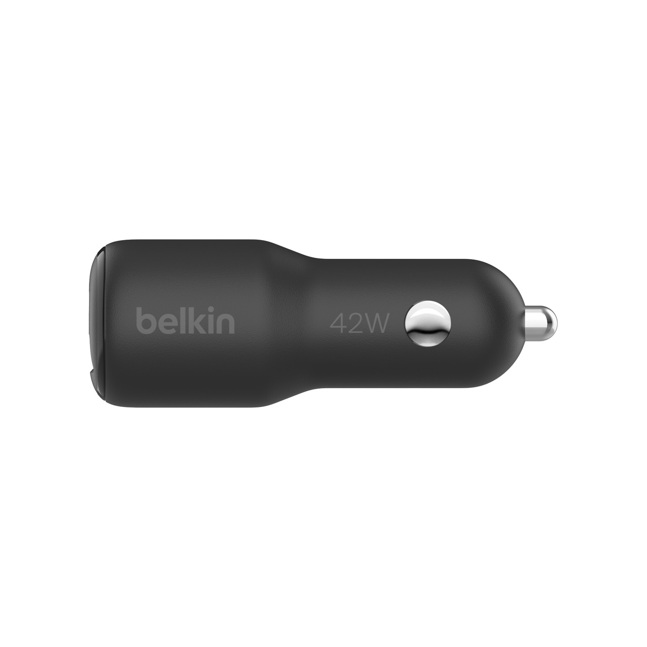 Belkin BoostCharge Caricabatteria da Auto Doppio 42W con Ricarica Rapida USB-C 30W e USB-A 12W per iPhone e Samsung Galaxy, Nero