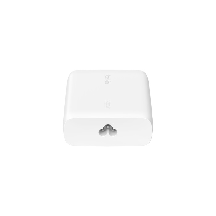 Belkin BoostCharge Pro Caricatore da muro 4 porte USB-C 200W GaN con ricarica rapida e cavo da 1,5 m per Computer portatile, Smartphone e Tablet - Bianco