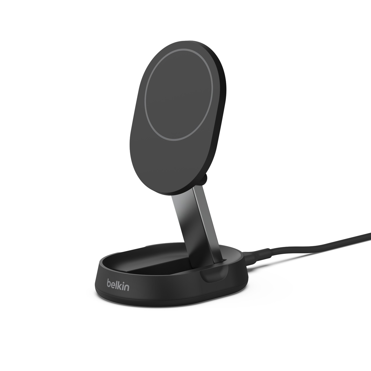 Belkin BoostCharge Pro Supporto di Ricarica Magnetica Convertibile 15W - Caricatore Wireless Qi2 Compatibile con MagSafe per iPhone 16/15/14/13 e AirPods Pro, Nero