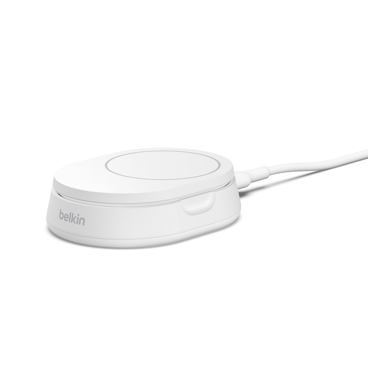 Belkin BoostCharge Pro Caricatore Magnetico Convertibile 15W Qi2 con Alimentatore da 20W - Compatibile con MagSafe e iPhone 16/15/14/13/12, AirPods, Bianco