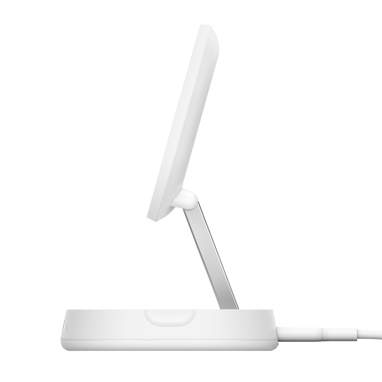 Belkin BoostCharge Pro Caricatore Magnetico Convertibile 15W Qi2 con Alimentatore da 20W - Compatibile con MagSafe e iPhone 16/15/14/13/12, AirPods, Bianco