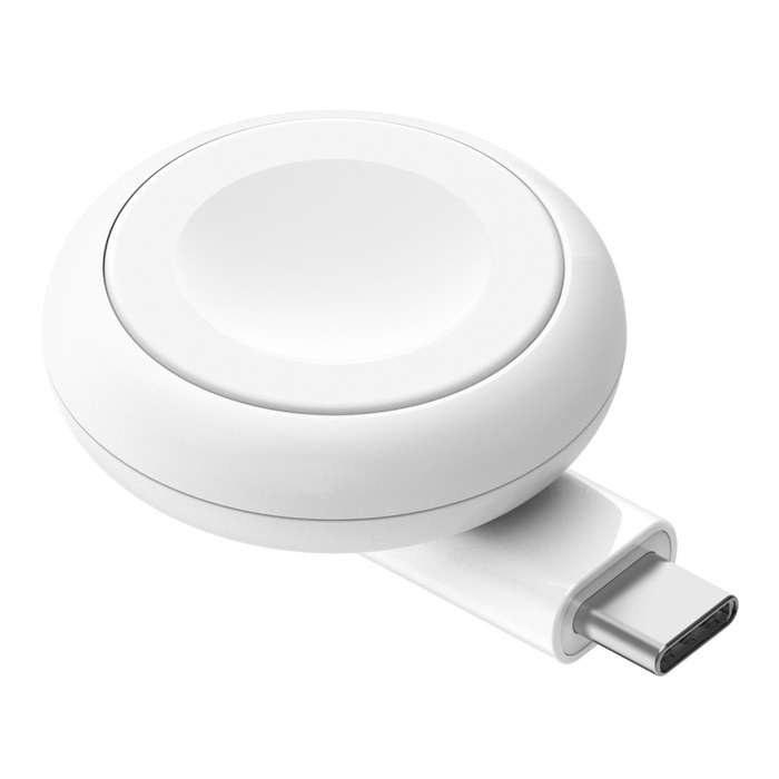 Belkin Caricabatteria USB-C Portatile per Apple Watch - Ricarica Veloce, Compatibile con Apple Watch Series 9/8/7, Ultra, MacBook e iPhone 15, Bianco