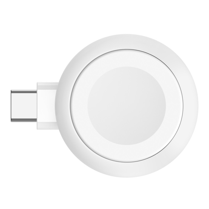 Belkin Caricabatteria USB-C Portatile per Apple Watch - Ricarica Veloce, Compatibile con Apple Watch Series 9/8/7, Ultra, MacBook e iPhone 15, Bianco