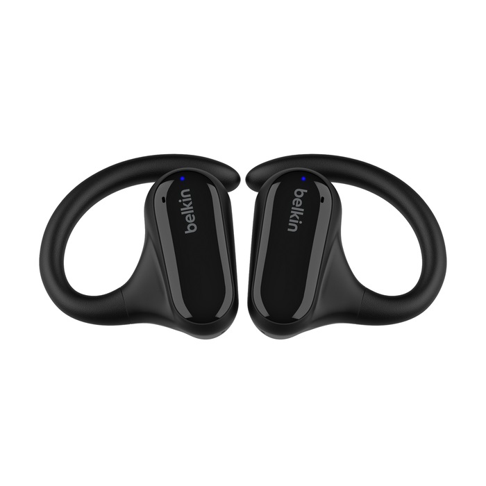 Belkin SoundForm ClearFit Auricolari Wireless Open-Ear Sportivi Leggeri Bluetooth Resistenti all'Acqua (IPX5) per Escursionismo, Ciclismo e Corsa - Nero