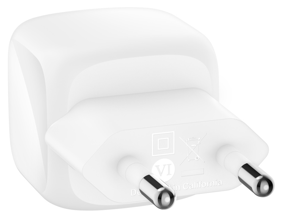 Belkin BoostCharge Caricabatteria da parete compatto 30 W USB-C PD rapido per iPhone, Samsung, iPad e tablet - Bianco