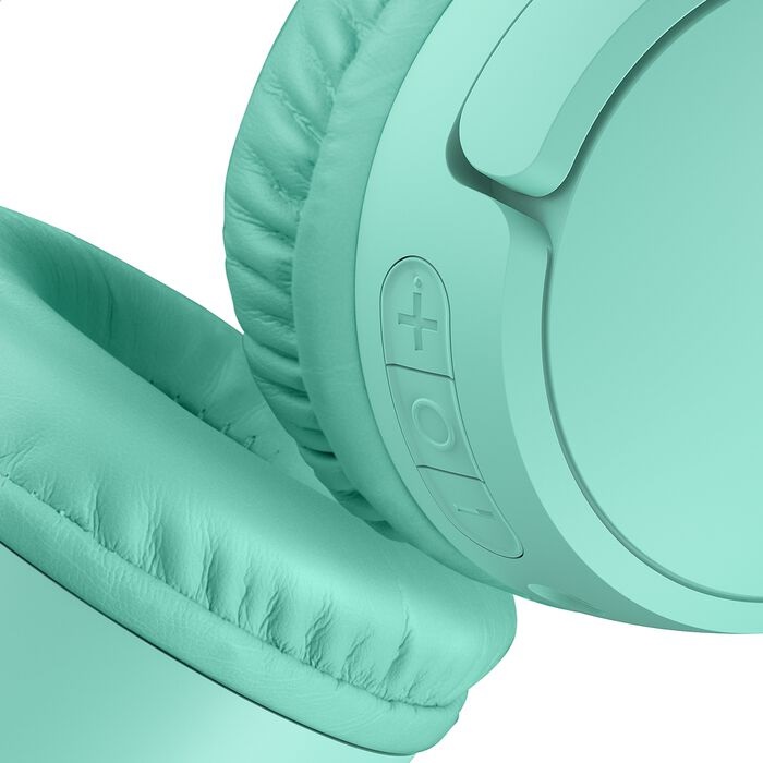 Belkin SoundForm Mini - Cuffie wireless over-ear per bambini con microfono, 30 ore di autonomia e adesivi personalizzabili