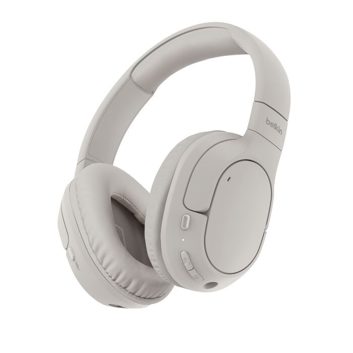 Belkin SoundForm Surround - Cuffie Wireless Bluetooth over-ear con Cancellazione Rumore, 60 ore di Batteria e Cuscinetti Morbidi