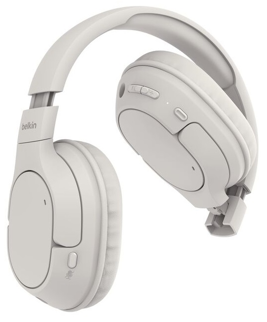 Belkin SoundForm Surround - Cuffie Wireless Bluetooth over-ear con Cancellazione Rumore, 60 ore di Batteria e Cuscinetti Morbidi