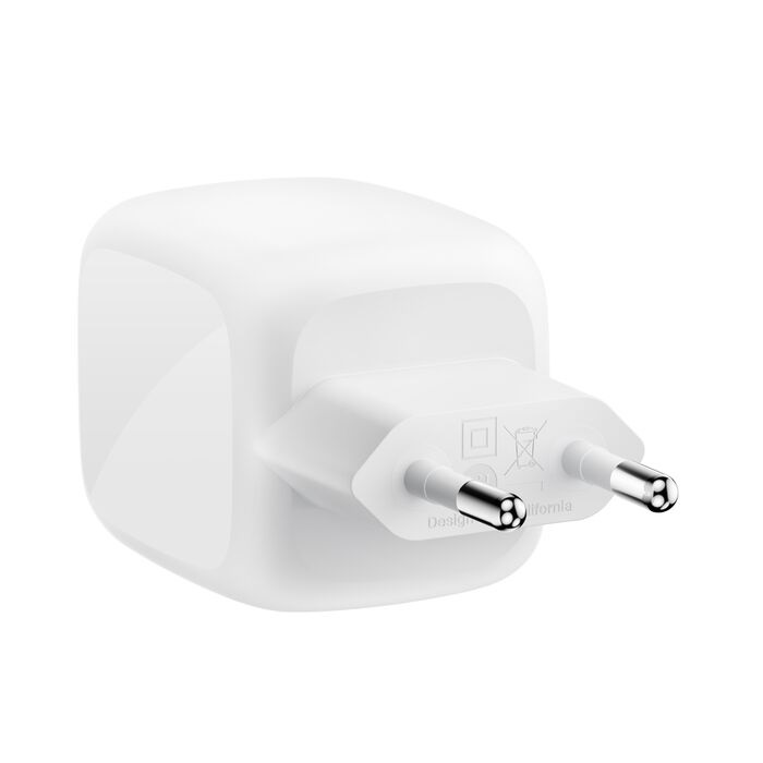 Belkin SmartProtect Caricatore USB C 67W con 2 Porte, Cavo USB C 2 m Incluso, Ricarica Rapida per MacBook, iPhone 17, iPad Pro e altri dispositivi