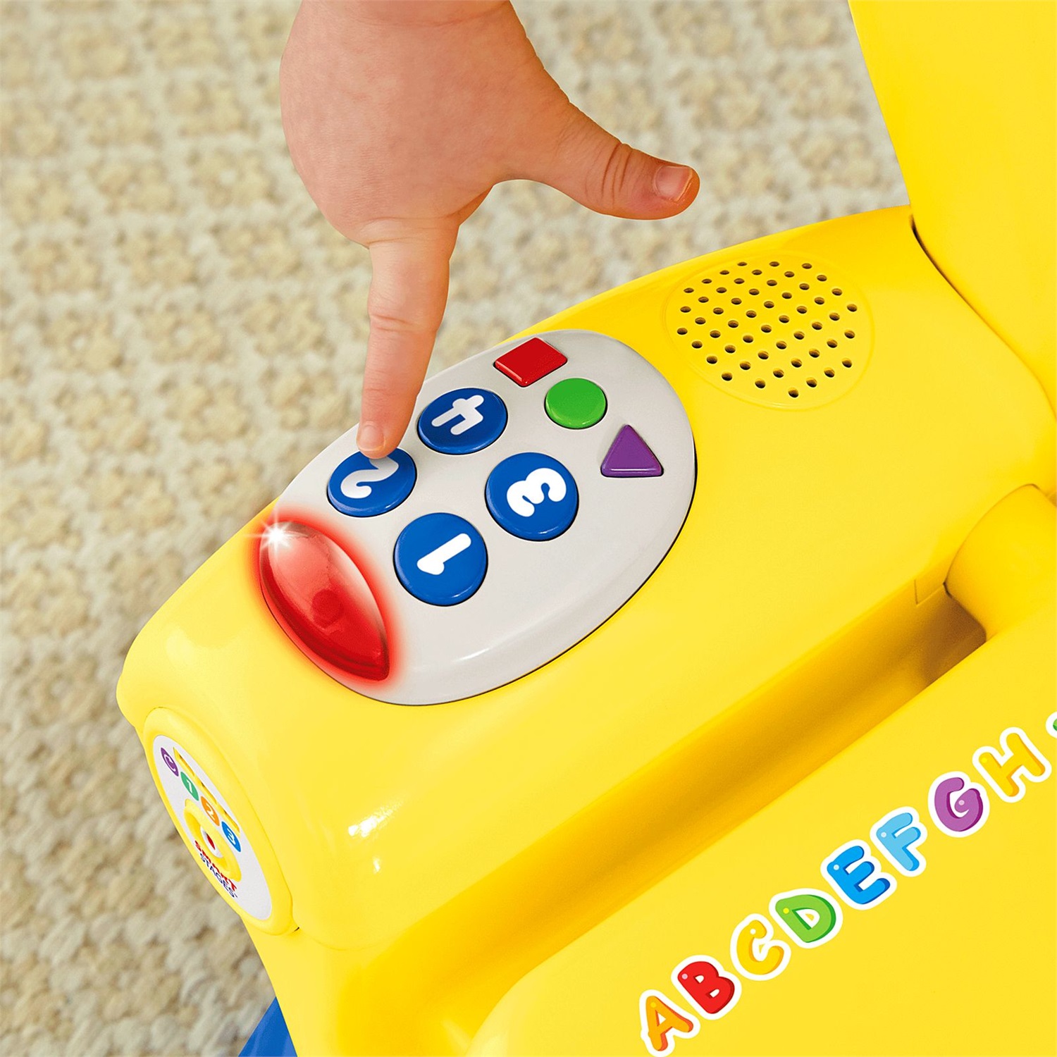 Fisher-Price Poltroncina di Cagnolino - Seggiolina Educativa con Sedile ABC e Attivazione Canzoni