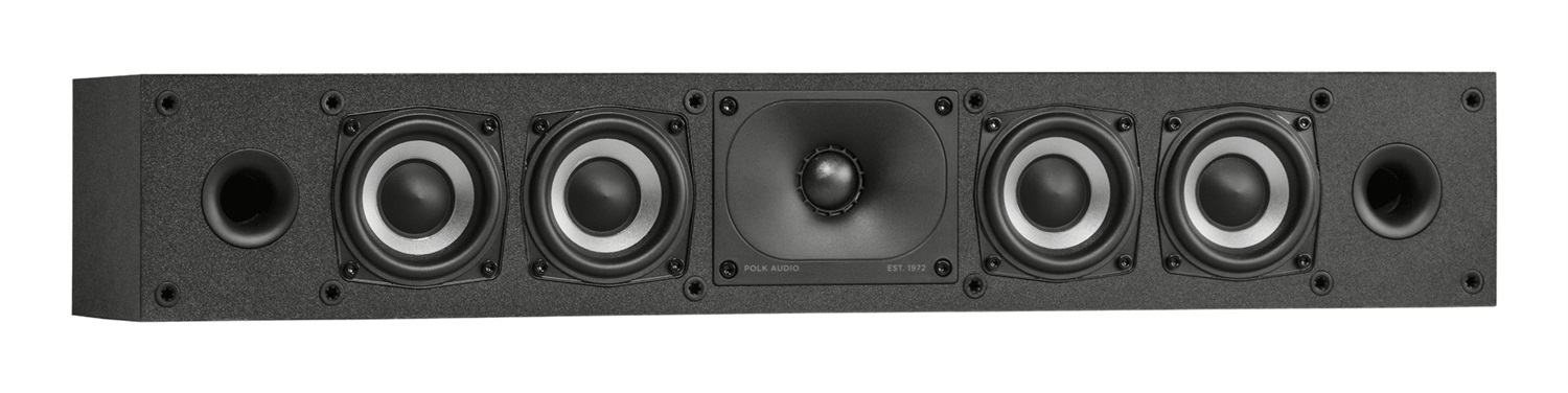 Polk Audio MXT35 - Diffusore per Canale Centrale Sottile, Compatibile con Dolby Atmos e DTS:X, Tweeter da 1