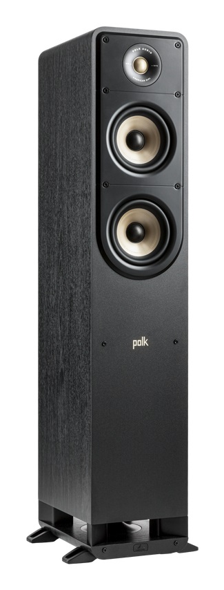 Polk Audio Signature Elite ES50 - Diffusori da Pavimento Hi-Res Audio con Dolby Atmos e Dts: X, Tweeter 1 e Woofer 2 da 5.25, Nero