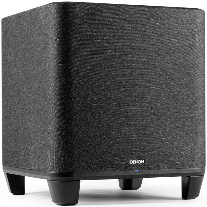 Denon DENONHOMESUBBKE Subwoofer Attivo Wireless Nero 33 cm con Bass-reflex e HEOS Built-In