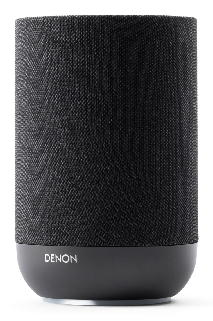 DENON Home 200 Altoparlante Smart Wireless con Dolby Atmos, HEOS Streaming, Wi-Fi, Bluetooth, AirPlay 2 e Audio Hi-Res - Design Elegante Nero