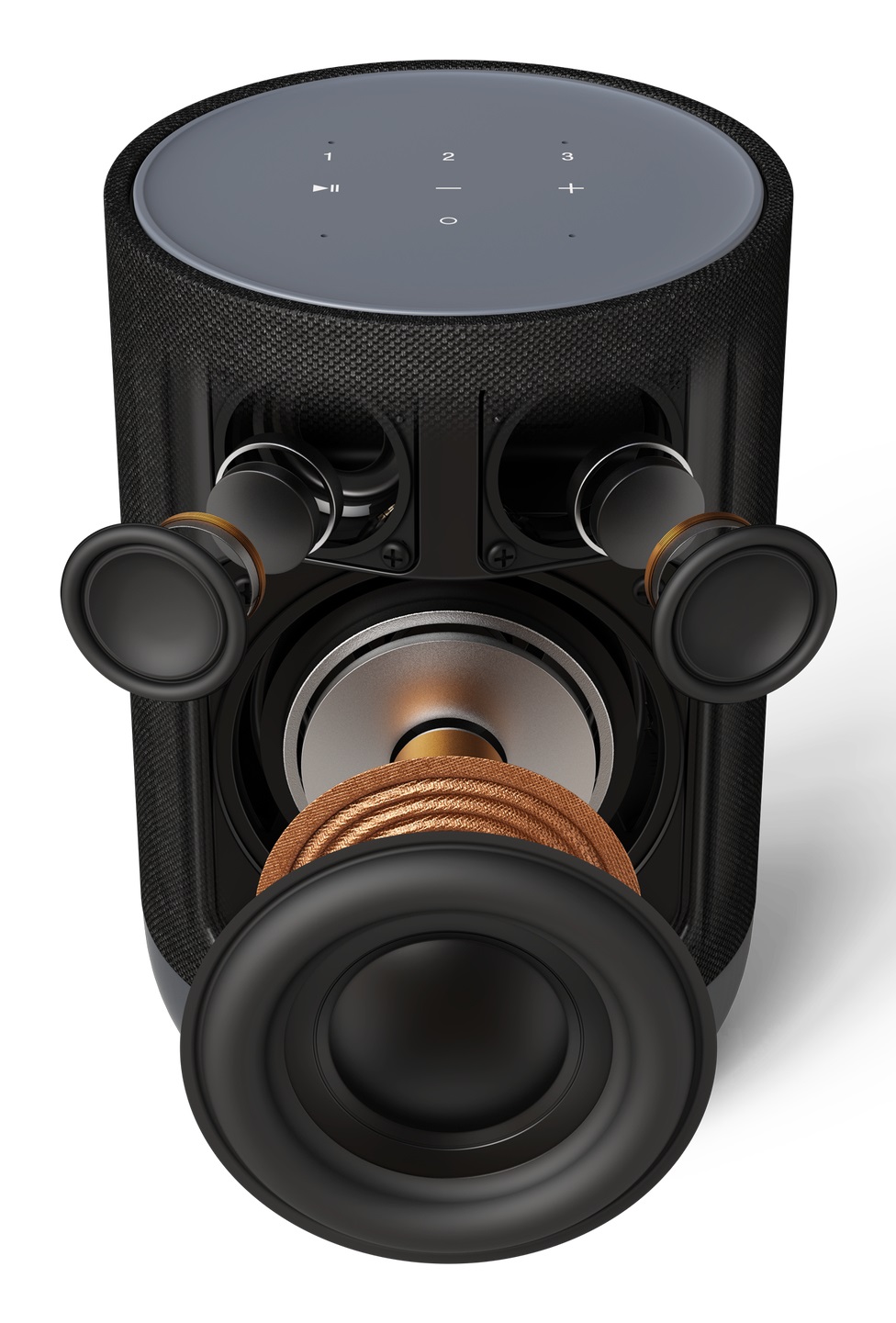 DENON Home 200 Altoparlante Smart Wireless con Dolby Atmos, HEOS Streaming, Wi-Fi, Bluetooth, AirPlay 2 e Audio Hi-Res - Design Elegante Nero