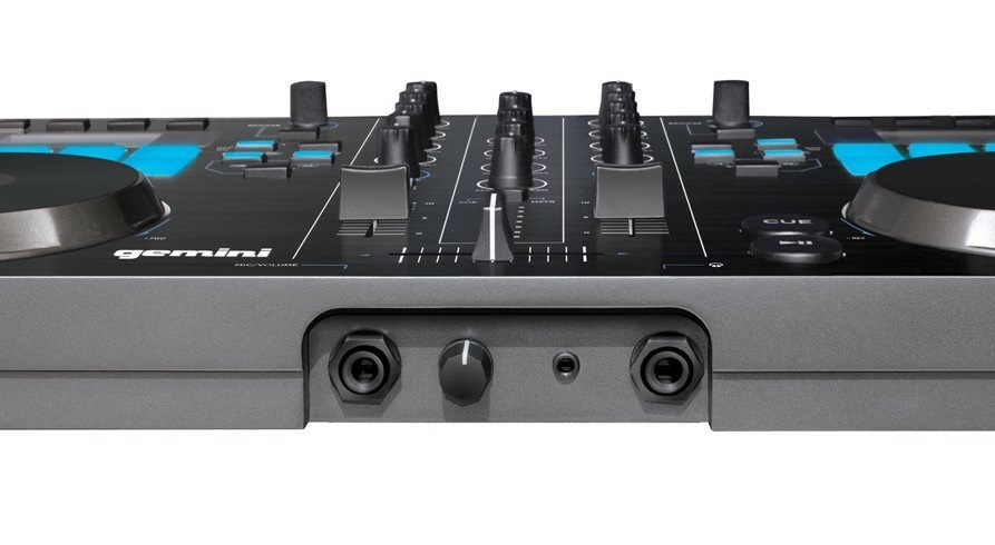 Gemini GMX Controller DJ Professionale a 2 Canali con Controllo DVS, Lettore Multimediale USB e Interfaccia Audio a 24 Bit - Nero