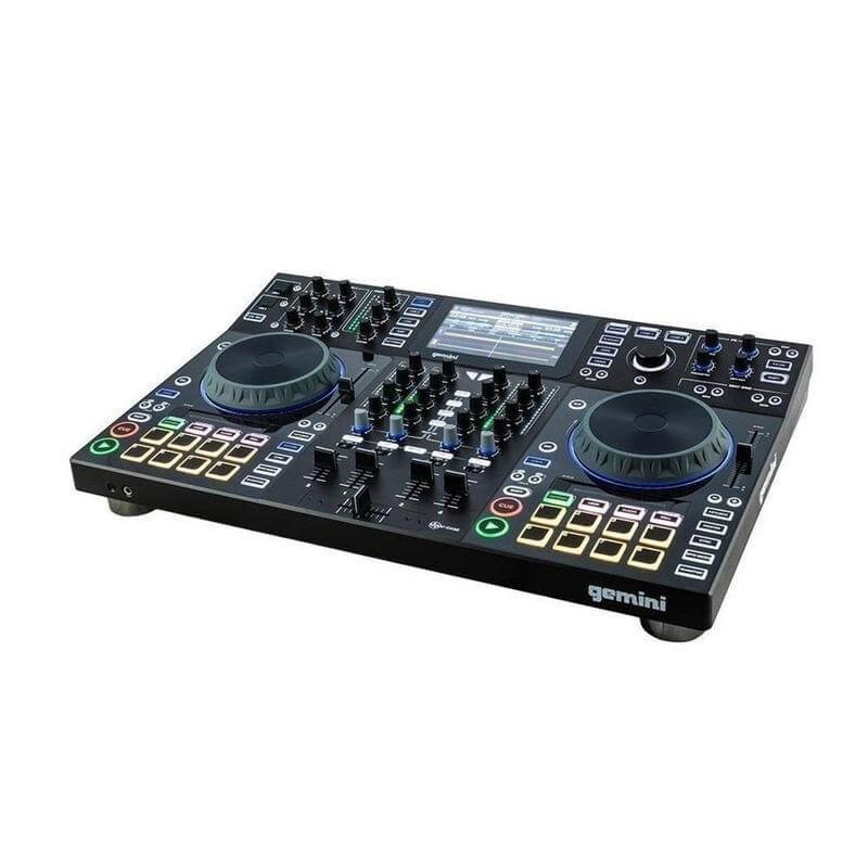 Gemini Sound SDJ-4000 - Controller DJ Standalone a 4 Canali con Ruote Jog Touch e Schermo HD da 7 Pollici