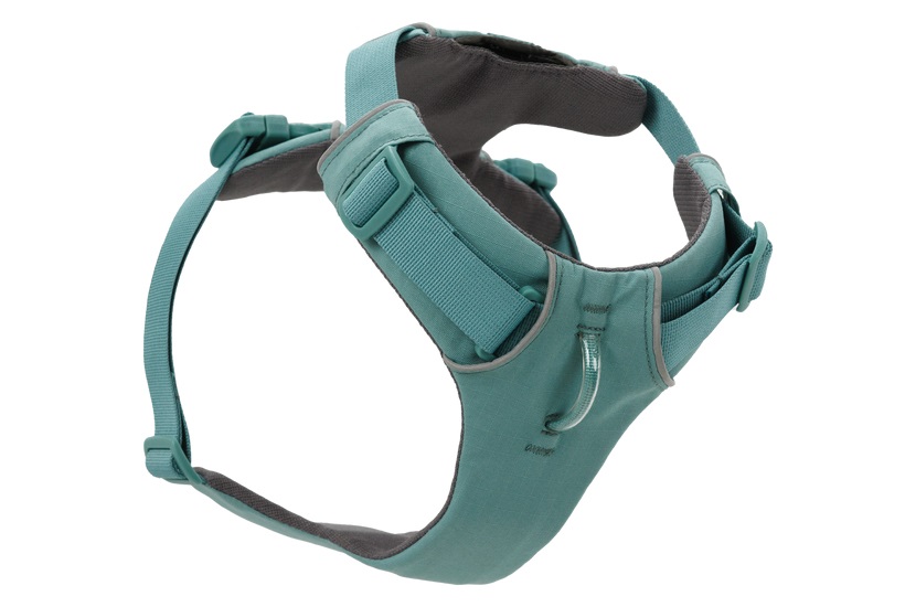 Ruffwear Pettorina Front Range XS - Imbottita, Regolabile e Riflettente per Cani, Colore River Rock Green