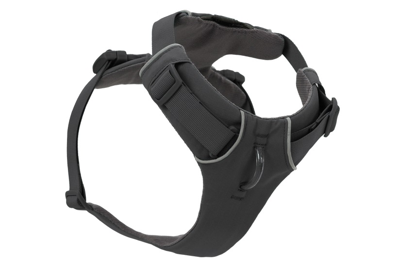 Ruffwear Pettorina Front Range per Cani L-XL, Grigio Basalto, Regolabile, Imbottita e Riflettente per Passeggiate Quotidiane