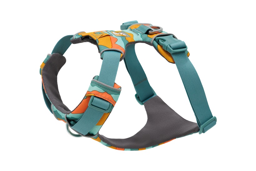 Ruffwear Pettorina Front Range M Spring Mountains - Pettorina a Y riflettente, regolabile e imbottita per passeggiate quotidiane e corsa, 69 - 81 cm circ. torace