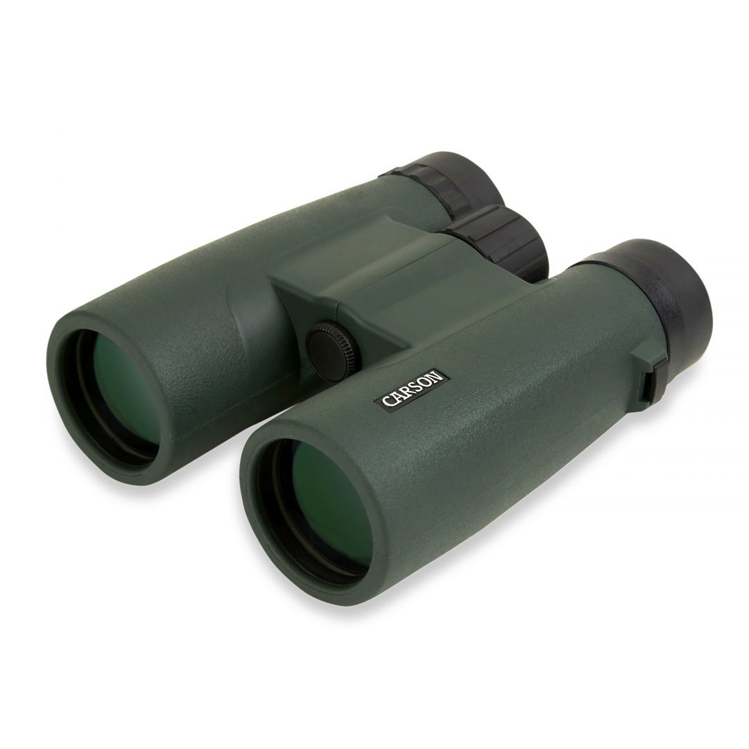 Carson JR Series Binocolo 10x42mm BaK-4 Impermeabile e Antinebbia - Nero e Verde