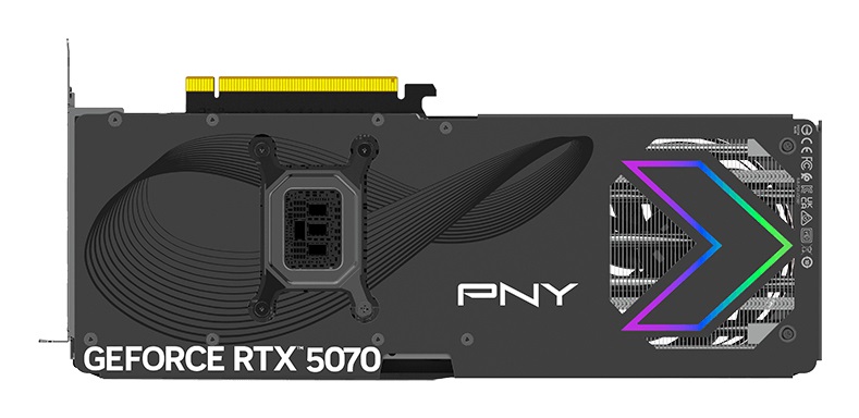 PNY GeForce RTX 5070 EPIC-X ARGB OC 12 GB GDDR7 DLSS 4 Triple Fan
