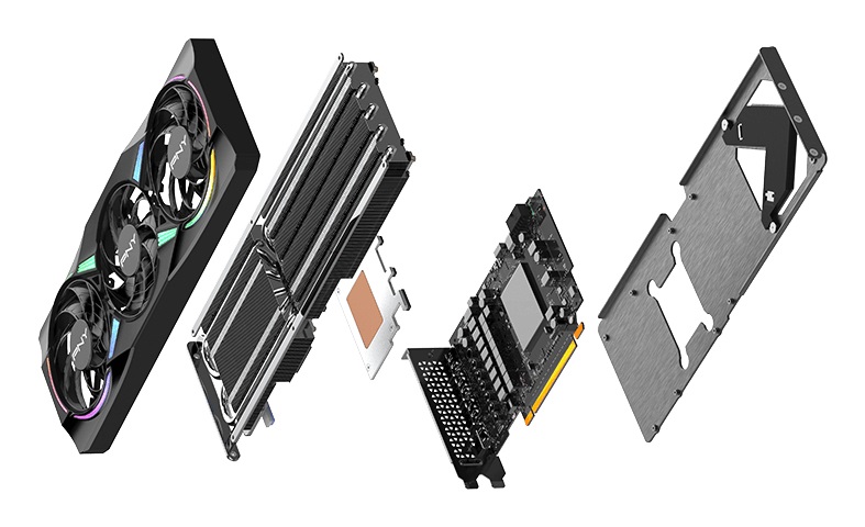 PNY GeForce RTX 5070 EPIC-X ARGB OC 12 GB GDDR7 DLSS 4 Triple Fan