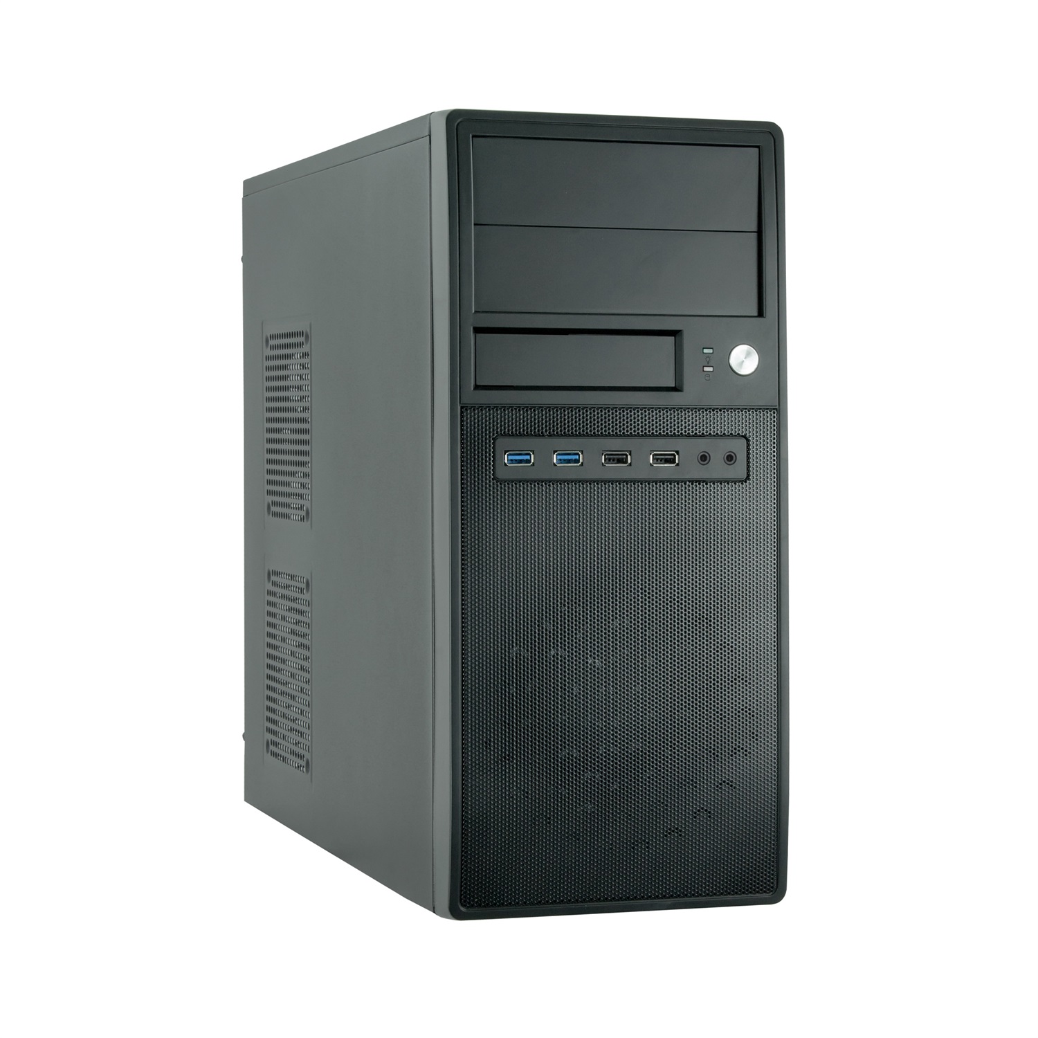 Chieftec CG-04B-OP Case Midi Tower Nero - Supporto ATX/mATX, SECC, Porte USB 2.0/3.0