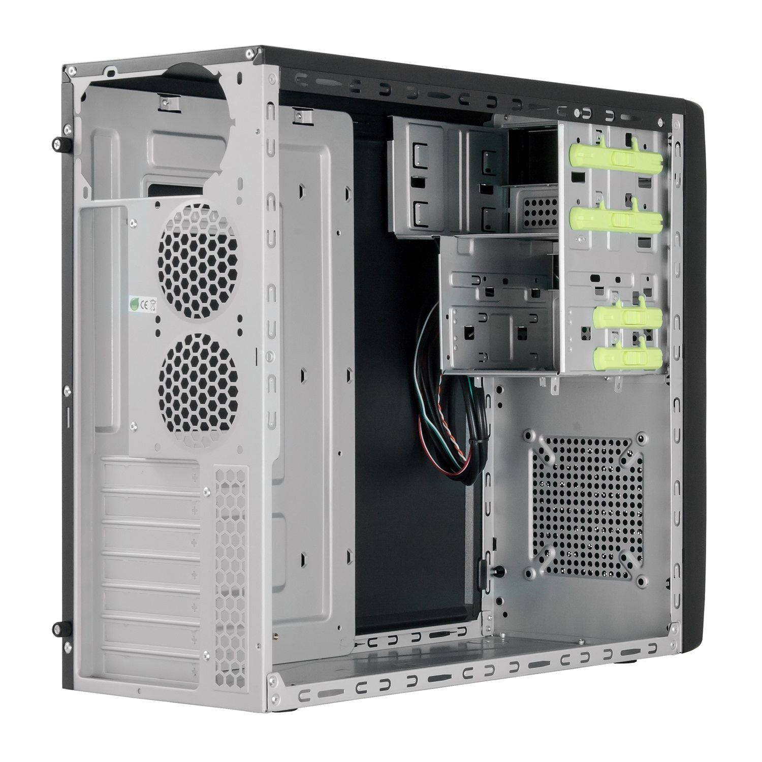Chieftec CG-04B-OP Case Midi Tower Nero - Supporto ATX/mATX, SECC, Porte USB 2.0/3.0