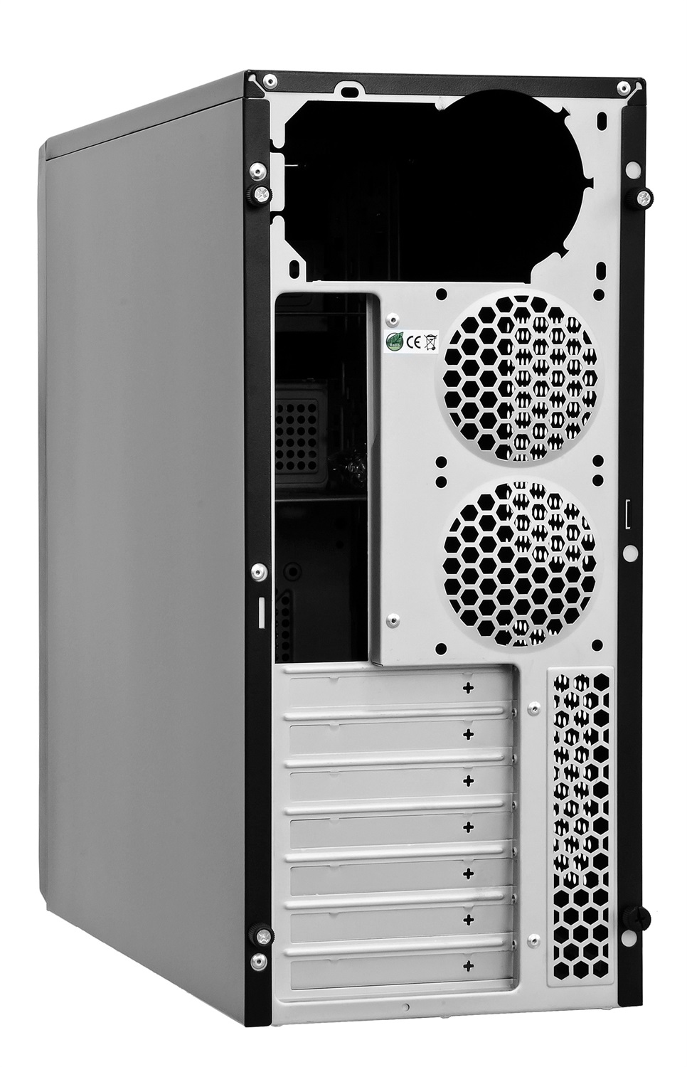 Chieftec CG-04B-OP Case Midi Tower Nero - Supporto ATX/mATX, SECC, Porte USB 2.0/3.0