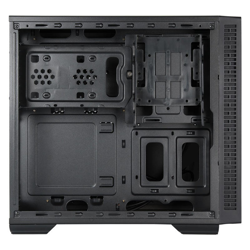 Chieftec UK-02B-OP Case Cubo Nero - Fattore di forma ATX, Supporto ventole 120mm/80mm, Dimensioni HDD 2.5/3.5/5.25