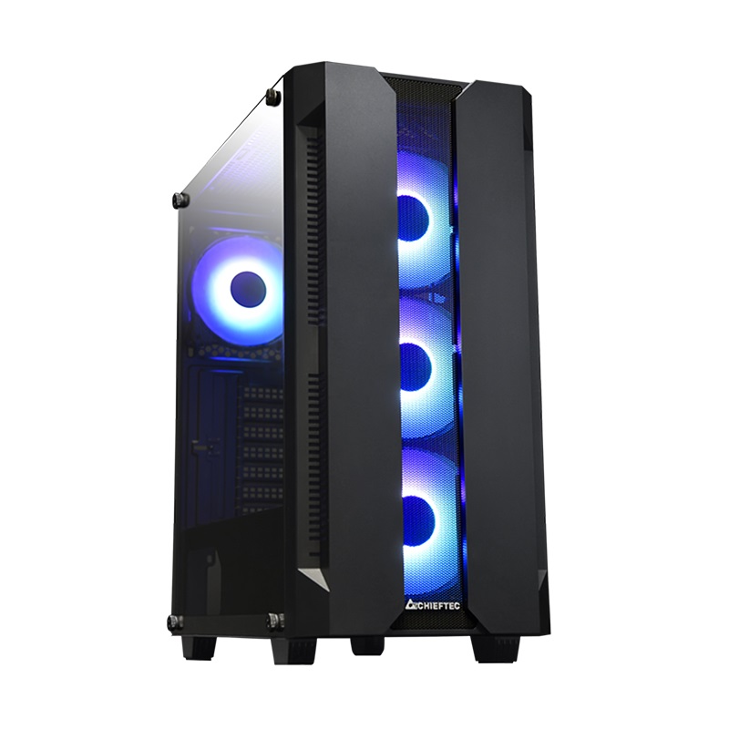 Chieftec GS-01B-OP Case Tower Nero ATX con Vetro Temperato e Ventole A-RGB