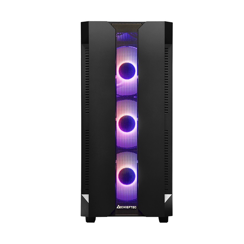 Chieftec GS-01B-OP Case Tower Nero ATX con Vetro Temperato e Ventole A-RGB