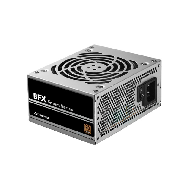 Chieftec Smart 450W Alimentatore per Computer 20 4 pin ATX, Nero e Argento, 80 PLUS Bronze