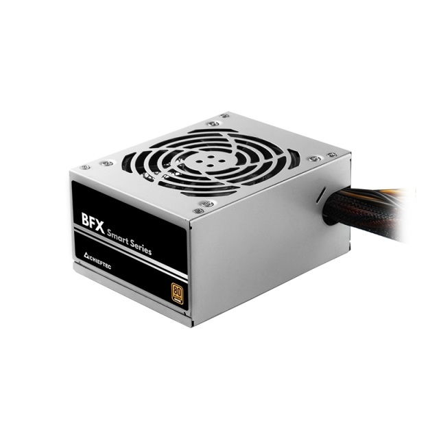 Chieftec Smart 450W Alimentatore per Computer 20 4 pin ATX, Nero e Argento, 80 PLUS Bronze