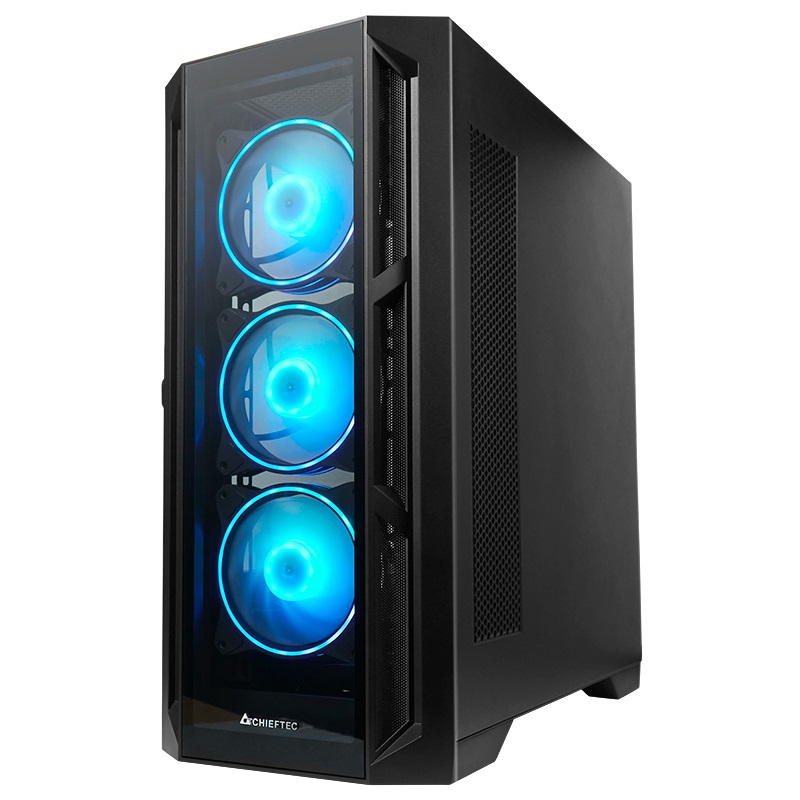 Chieftec APEX GA-01B-TG-OP ATX Midi Tower Nero con Vetro Temperato e Ventole ARGB