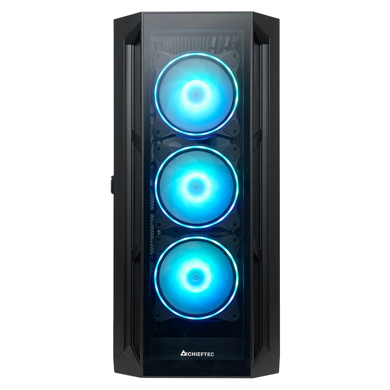 Chieftec APEX GA-01B-TG-OP ATX Midi Tower Nero con Vetro Temperato e Ventole ARGB