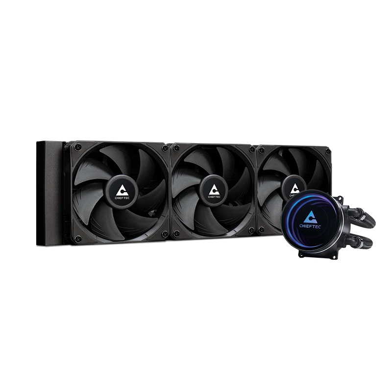 Chieftec Iceberg 360 Dark - Dissipatore a liquido 360mm con ventole fino a 2200 giri/min