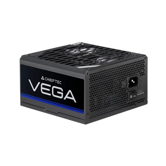 Chieftec Vega PPG-850-S Alimentatore 850W ATX 80 PLUS Gold, 20 4 pin, Protezioni: Sovracorrente, Sovralimentazione, Surriscaldamento, Cortocircuito, Nero/Blu