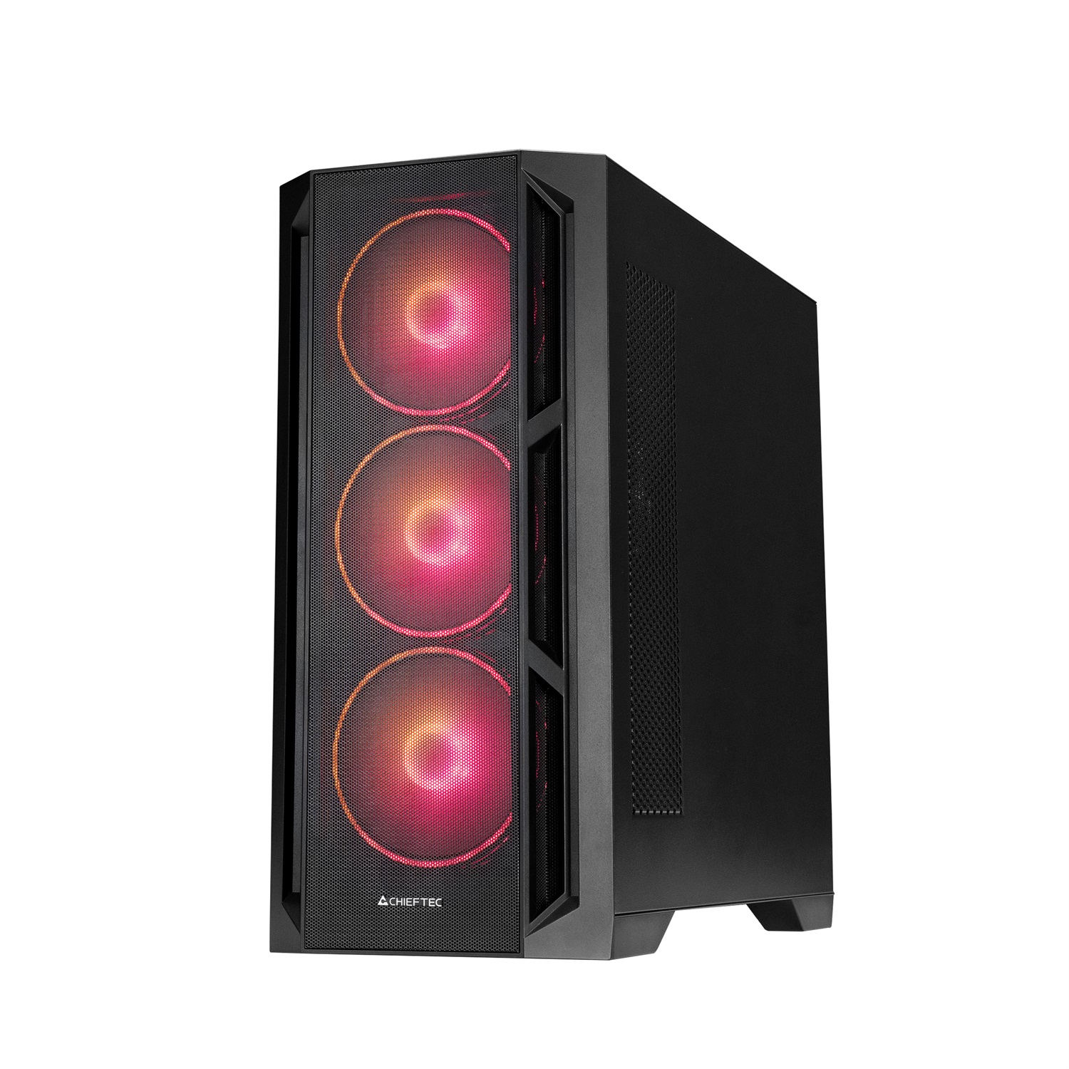 Chieftec Apex Lumo GA-01B-L-OP Midi Tower E-ATX Nero con 4 Ventole ARGB PWM da 140 mm e Vetro Temperato