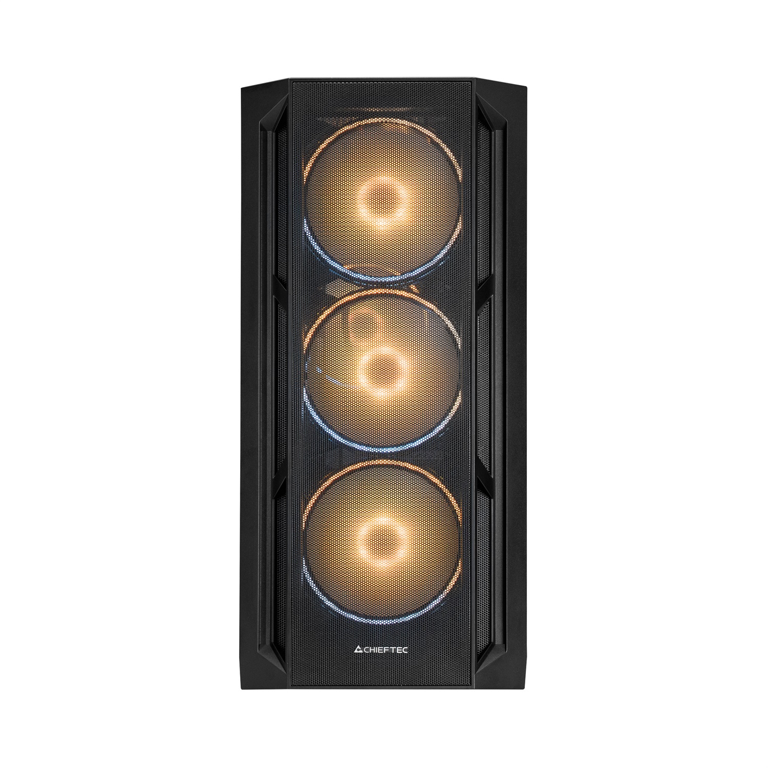 Chieftec Apex Lumo GA-01B-L-OP Midi Tower E-ATX Nero con 4 Ventole ARGB PWM da 140 mm e Vetro Temperato