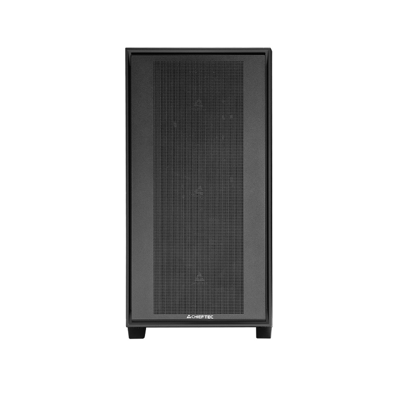 Chieftec Midi Tower GS-03B-BLK-OP - Case PC Nero, Compatibile con ATX, E-ATX, micro ATX e Mini-ITX