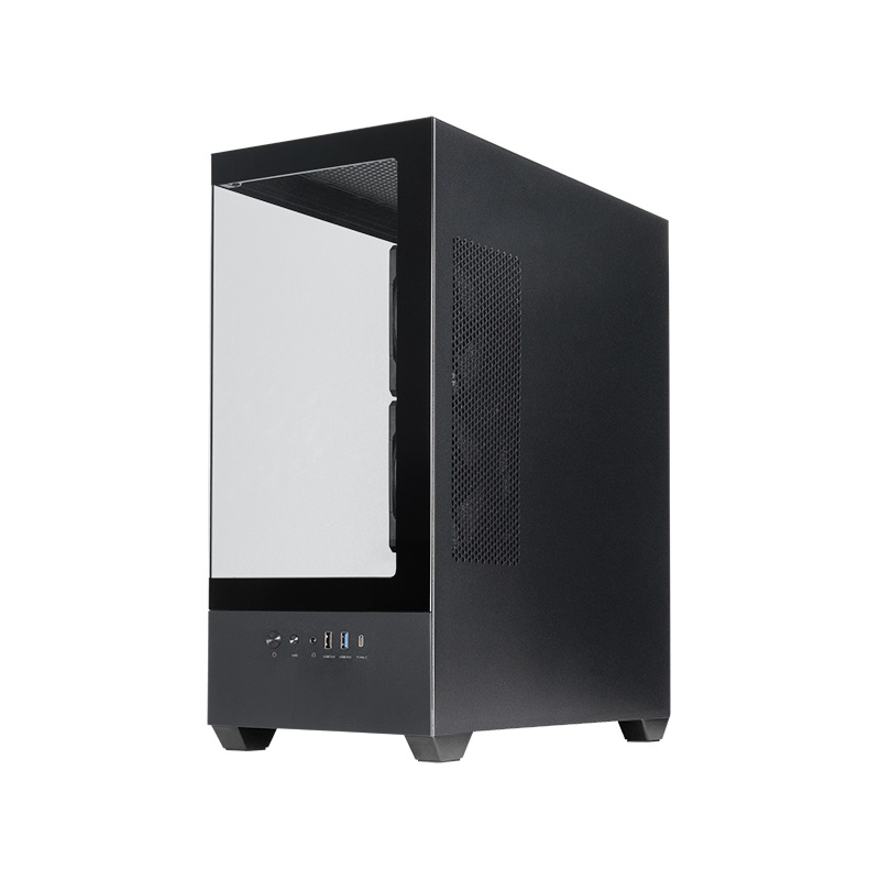 Chieftec GT-01B-OP Case Midi Tower Nero con Vetro Temperato, Compatibile ATX/mATX/Mini-ITX