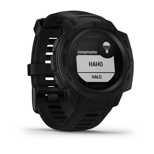 Garmin Instinct Tactical Edition - Orologio GPS Nero 128 x 128 Pixel, Impermeabile fino a 100 m, Funzioni Militari