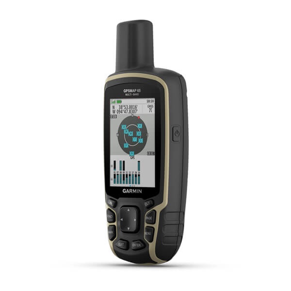 Garmin GPSMAP 65 - Navigatore portatile multibanda con schermo TFT da 2,6 pollici e 16 GB di memoria