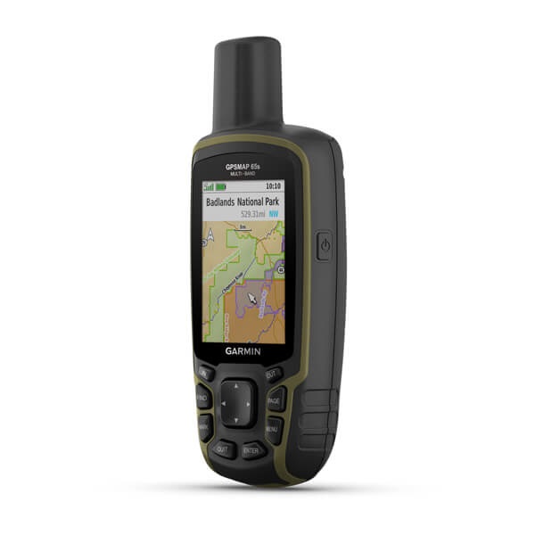 Garmin GPSMAP 65s - GPS Portatile con Schermo TFT da 2,6 Pollici, 16 GB di Memoria, Multi-GNSS e Funzioni Avanzate
