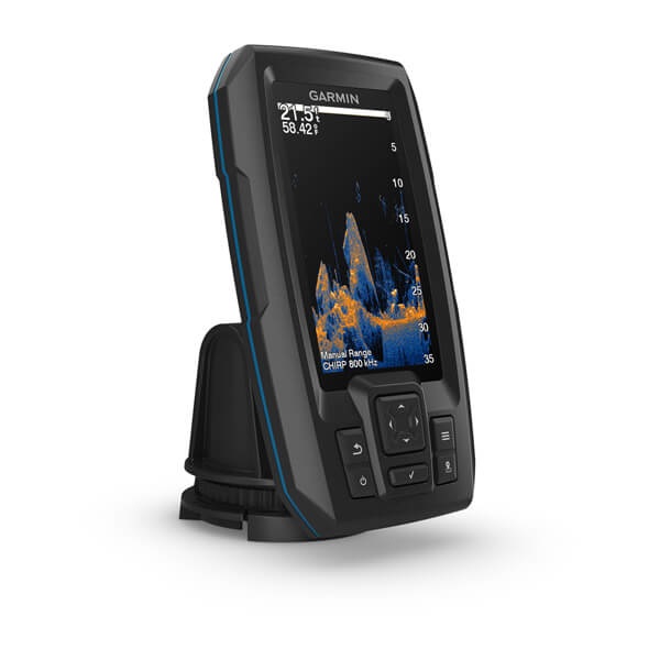 Garmin Striker Vivid 4cv Ecoscandaglio con Trasduttore GT20-TM, Display da 10,2 cm (4 pollici), Risoluzione 272 x 480 pixel, GPS Integrato, Potenza 300 W